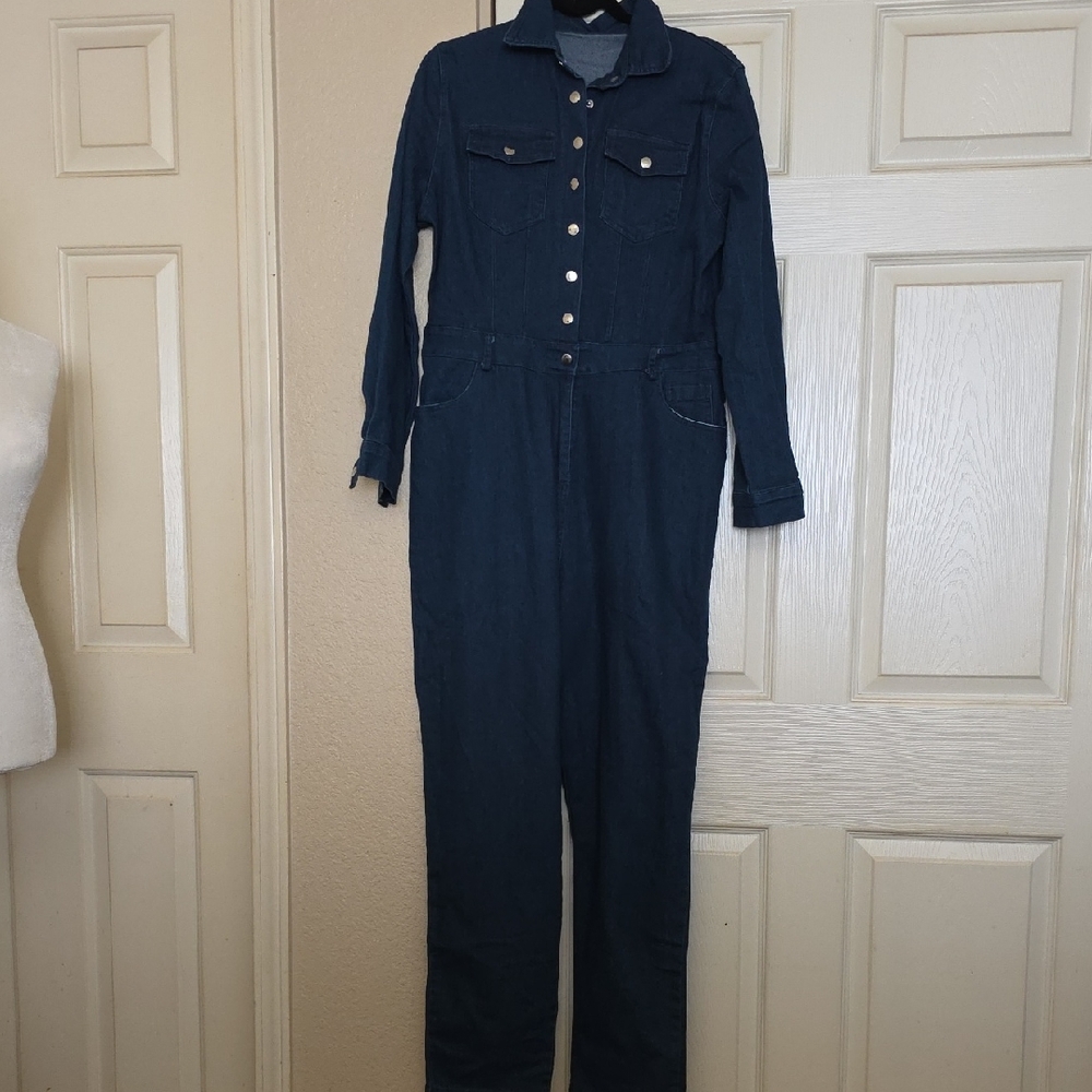 Stylish Blue Denim Jumpsuit